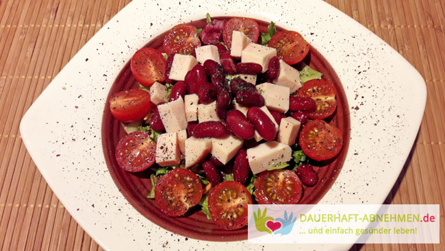 Kidneybohnen-Tomaten-Salat