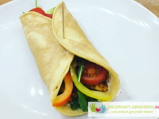 Low Carb Wrap mit Salat