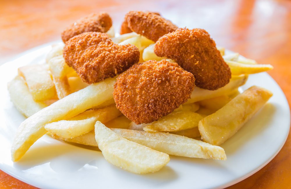 Pommes und Nuggets